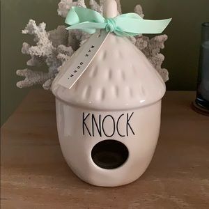 Rae Dunn Knock birdhouse